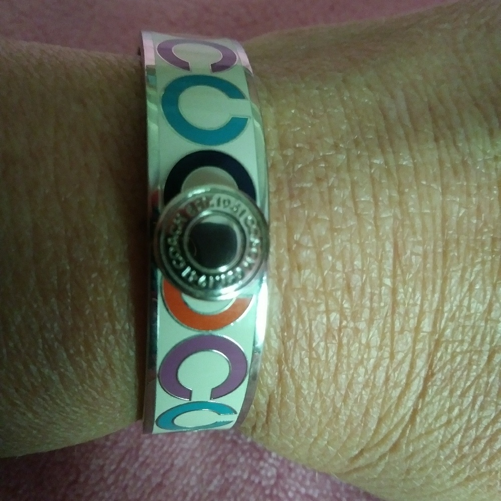 Coach multi-color bangle bracelet - Picture 4 of 4